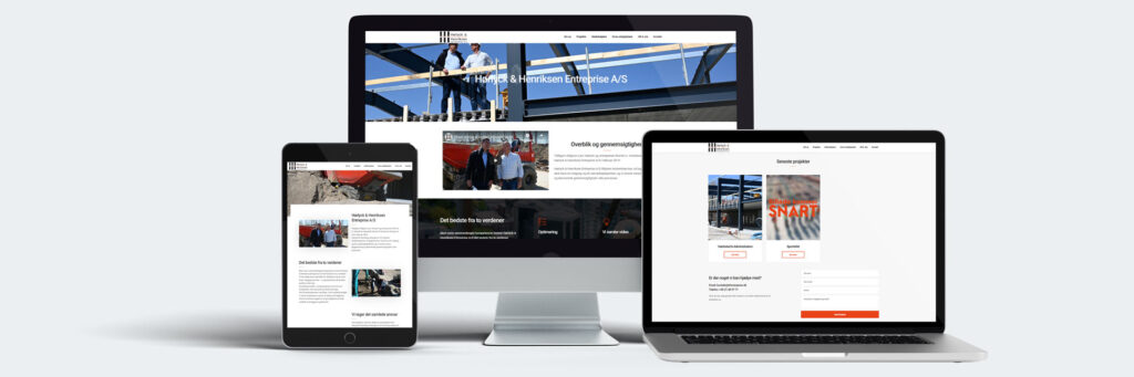 Hørlyck Entreprise A/S — hjemmeside